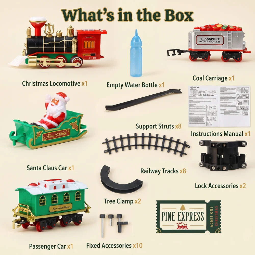 MerryTracks™  Christmas Tree Train Set
