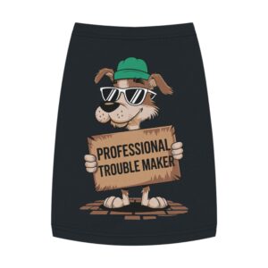 Professional Trouble Maker Pet Tank Top - Fun and Comfy Dog Apparel